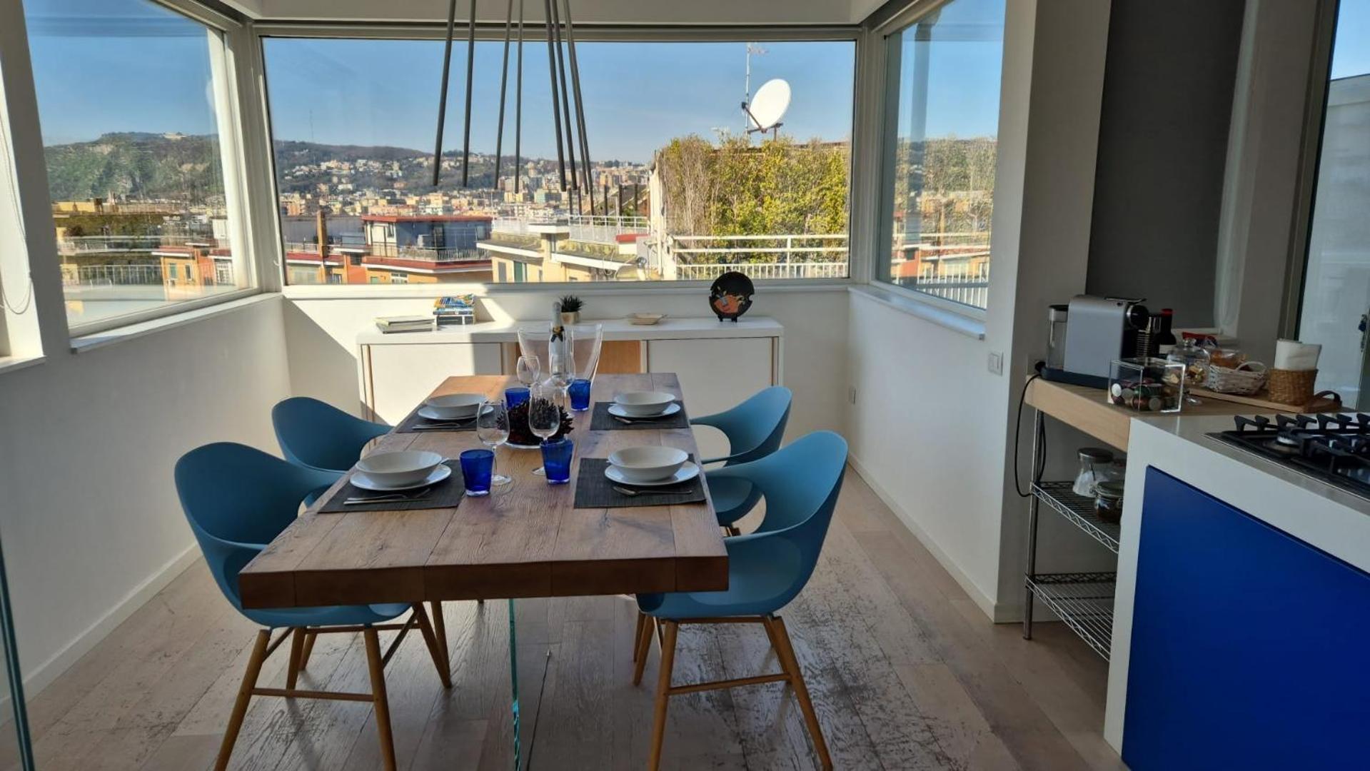 Terrazza Manu - Loft Suspended Over The City-Vomero Neapel Exteriör bild